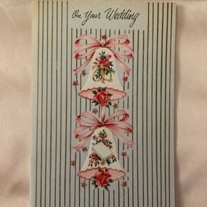 Vintage Wedding Card NOS